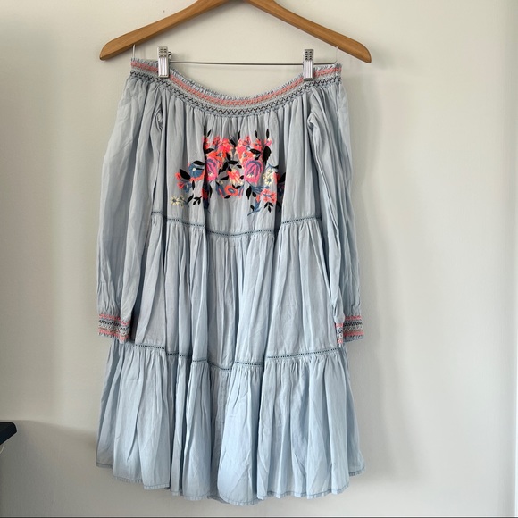 Free People Embroidered Dress - Picture 3 of 13